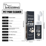 Waterless Foaming Paw Cleaner – No-Rinse Paw Wash for Gentle Cleaning & Moisturizing of Pet Paws