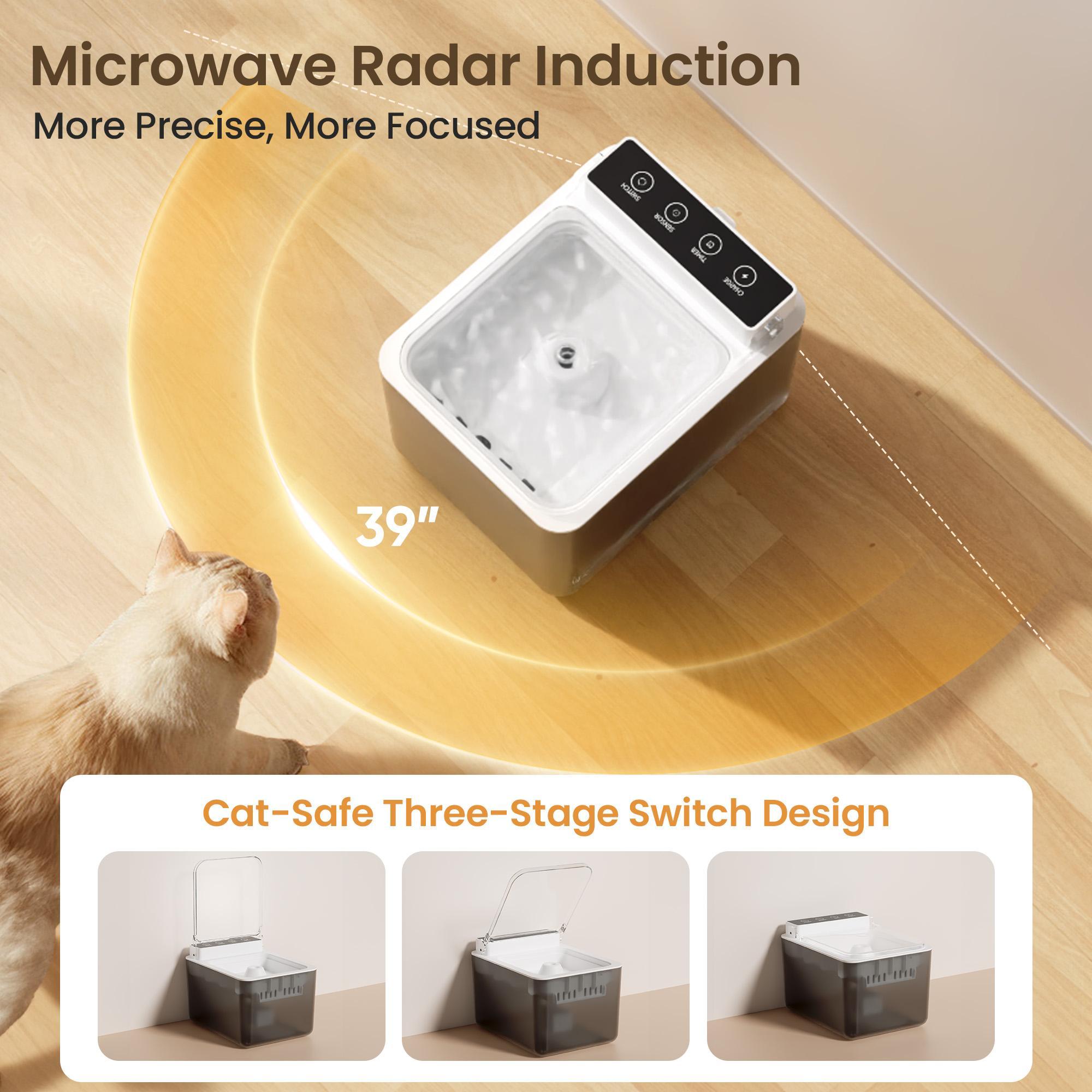 Wired Automatic Pet Fountain – Smart Dog & Cat Water Dispenser with Automatic Sensing Function for Continuous Fresh Hydration