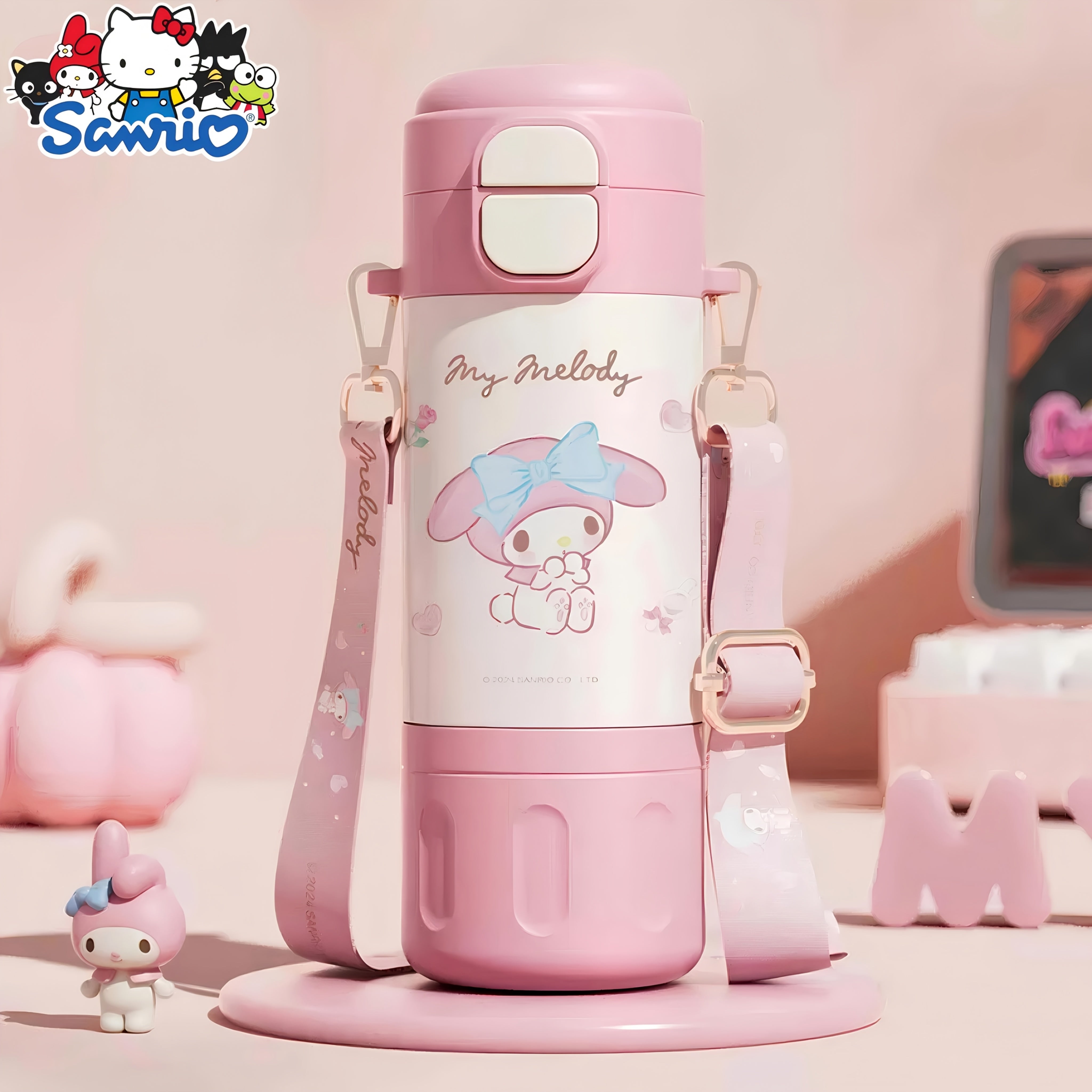 Sanrio Licensed Reusable Straw Cups – My Melody, Cinnamoroll & Kuromi Stainless Steel Character Design 🥤🎀