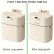 Large Capacity Horizontal Slim Wall-Mounted Trash Can with Lid – Household Kitchen Accessories