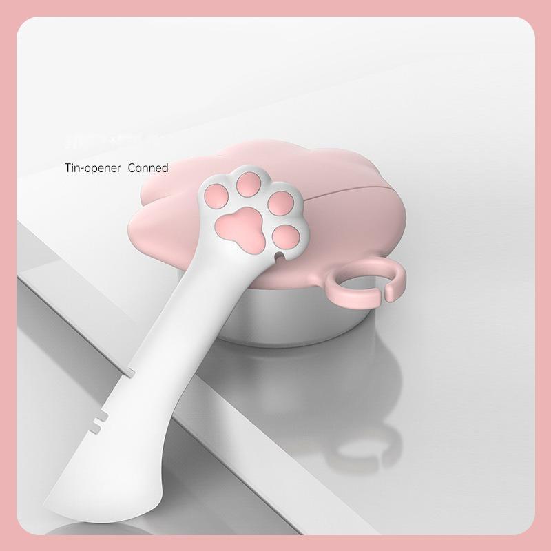 Pet Canned Spoon & Jar Opener – Multifunction Puppy Feeding Shovel & Mixing Tool for Wet & Dry Food