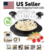 Large Chicken Shredder Tool – Twist-Style Meat Shredding Grinder with Ergonomic Handles & Non-Slip Base (BPA-Free)