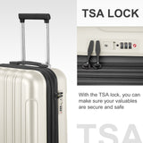 2-Piece Carry-On Luggage Set (20" & 14") - Expandable Hardshell Spinner with Personal Tote Bag