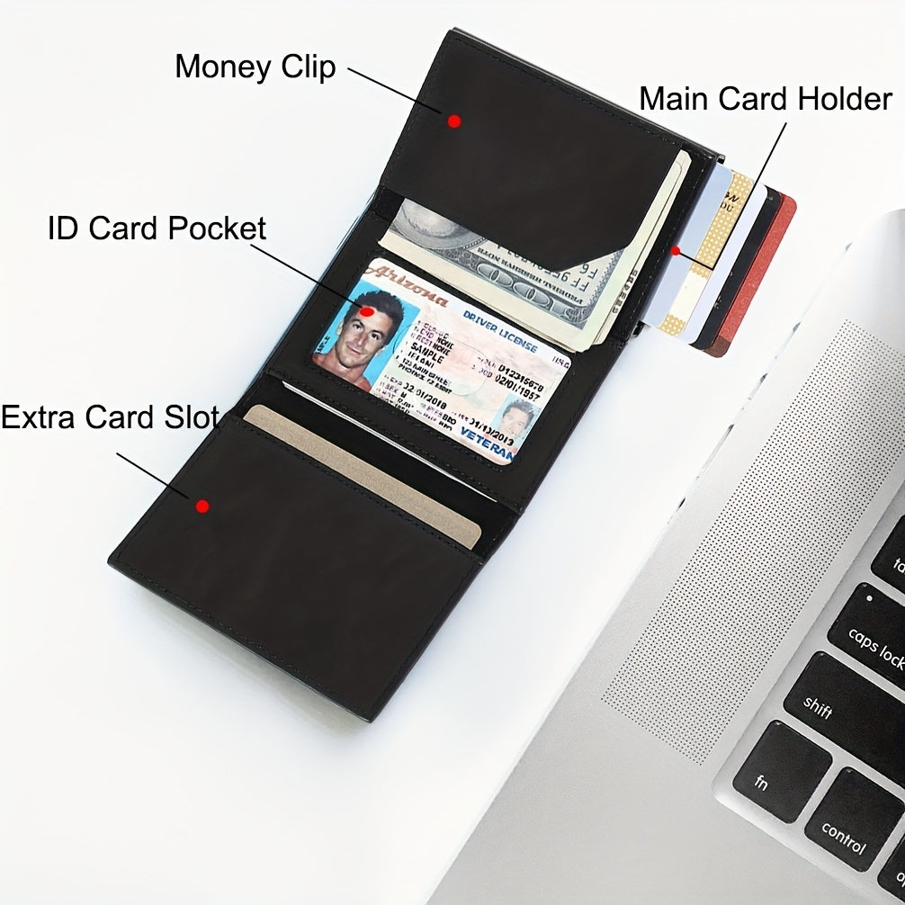 Smart Tri-Fold Design with AirTag Slot