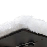 Wall-Mounted Cat Window Perch Seat – Upholstered MDF & Iron, White