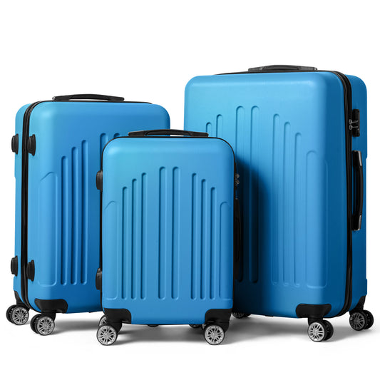 3-Piece Lightweight ABS Hard Shell Luggage Set – Spinner Suitcases with TSA Lock (20/24/28 Inches)