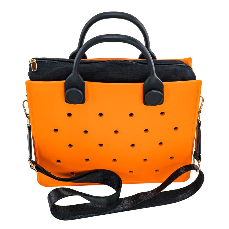 Waterproof EVA Tote Bag 👜 Women’s Handbag with Shoulder Strap – Stylish Beach & Everyday Tote