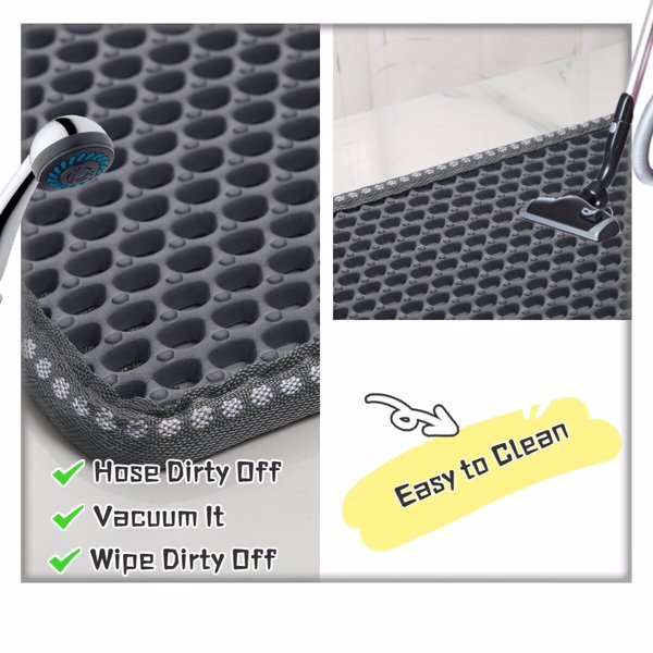 Waterproof Cat Litter Box Mat – Splash-Proof, Non-Slip Double-Layer Filter Pad for Mess-Free Homes