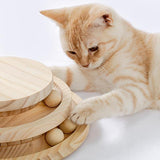 Indoor Cat Soft Scratching Board & Interactive Ball Track Toy – Cloud-Shape Groomer with Sisal Scratcher and Pom-Pom Ball Play