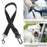 Pack of 2 Adjustable Pet Seat Belt Leash Straps – Safe Car Restraint for Dogs & Cats, No-Tangle Design