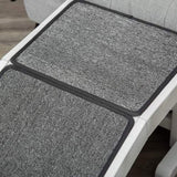 Dog Bed Ramp with Non-Slip Carpet & Top Platform – Wooden Pet Ramp for Small & Senior Dogs (