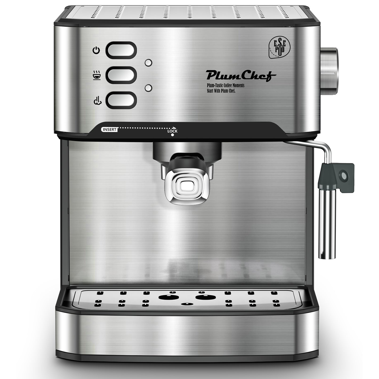 Professional 20-Bar Espresso Machine with Milk Frother & Pressure Gauge