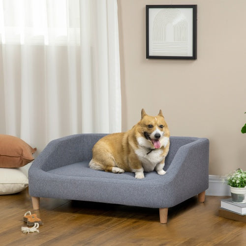 Dog Sofa – Sturdy Supportive Couch Bed with Washable Cushion & Non-Slip Base for Medium & Large Dogs