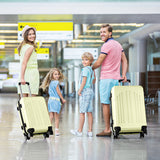 3-Piece ABS+PC Curved Vertical Luggage Set – Hard Shell Spinner Suitcases with TSA Lock & 360° Wheels (20", 24", 28")