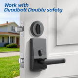 Nyboer Smart Fingerprint Door Lock with TTLock App Control, Keyless Entry Deadbolt with Alexa & Google Voice Support