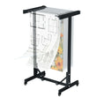 INNOVART Mobile Blueprint Storage Rack – Adjustable Rolling Vertical Plan Holder for Large Documents (Black)