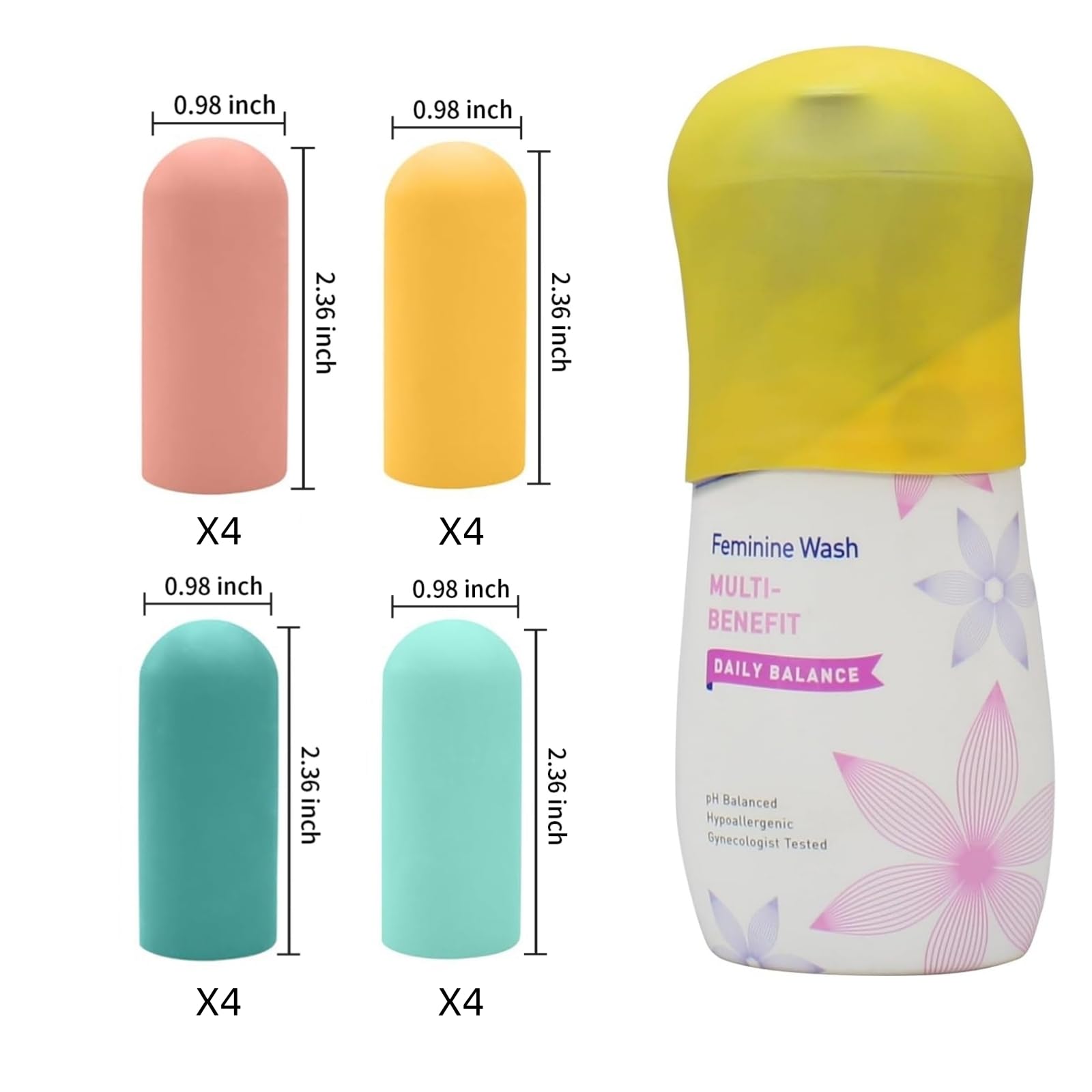 Leak-Proof Silicone Bottle Covers (18-Pack) – Travel Toiletry Protectors for Luggage & Carry-On