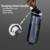 25 oz Clear Adventure Water Bottle with Straw and Clip