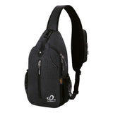 Waterfly Crossbody Sling Backpack – Travel & Hiking Chest Bag, Black