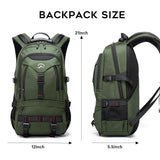 KAKA Flight-Approved Travel Backpack with 17.3” Laptop Compartment – Anti-Theft Carry-On Backpack for Men & Women – Green