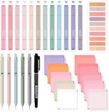 38-Piece Book Annotation Kit with Highlighters, Tabs and Sticky Notes