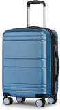 Rose Gold 20-Inch Expandable Hardshell Carry-On with TSA Lock