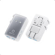 Anker Nano Universal Travel Adapter – 5-Port Compact Charger with USB-C Fast Charging (White)