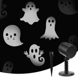 LED Halloween Ghost Projector – 6 Moving Ghost Patterns for Indoor & Outdoor Spooky Lighting