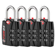 Heavy Duty TSA Approved Luggage Lock with Open Alert Indicator, 3-Digit Combination Travel Security Lock for Suitcases & Bags