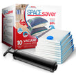 Vacuum Storage Bags Variety Pack – Space Saver Compression Bags for Clothes & Bedding (10-Pack with Hand Pump)