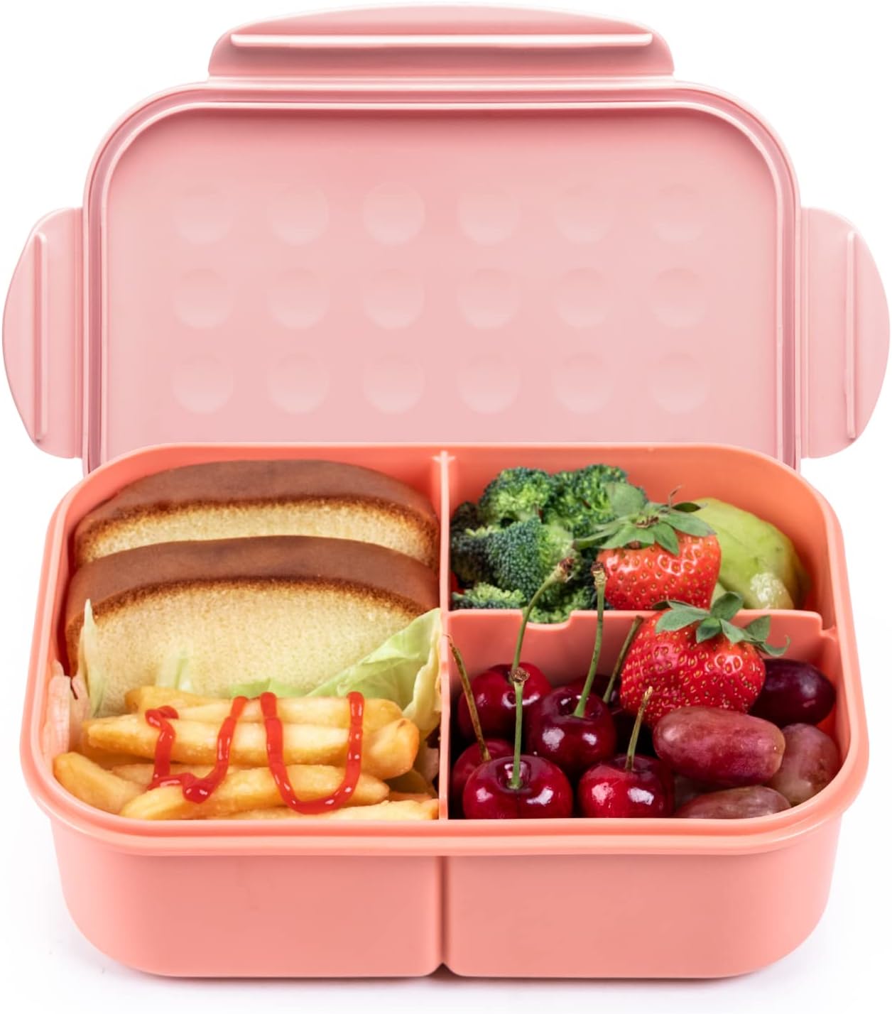 Purple 1150 ml 3-Compartment Bento Lunch Box