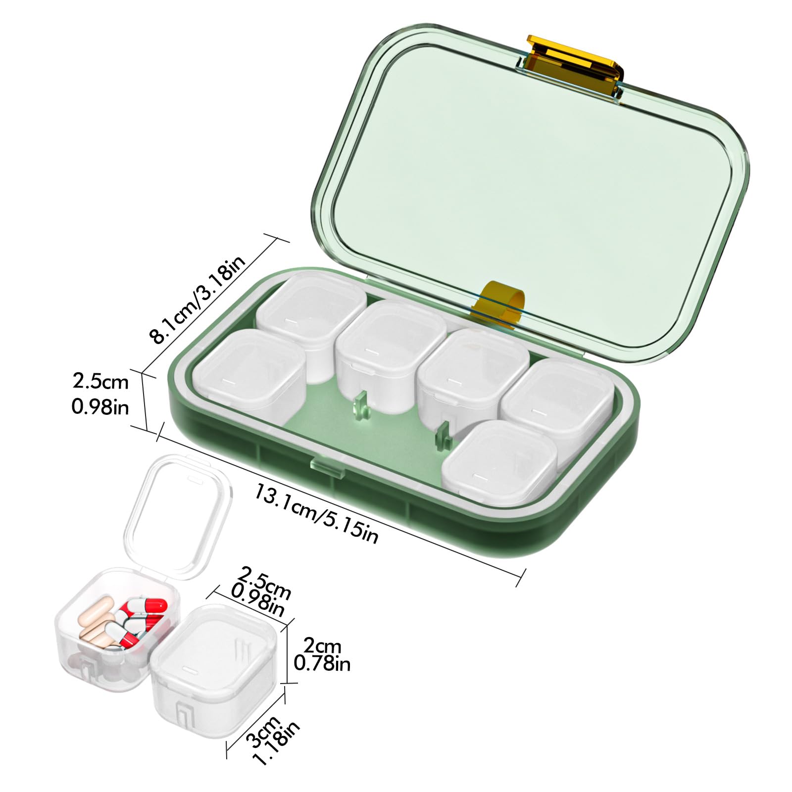 3-Tier Portable Medicine Organizer Box – Multipurpose First Aid & Pill Storage Case with Handle, White