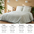 Bohemian Style Quilt Cover Set – Cut Flower Tufted Design, 3-Piece Set with Quilt Cover & 2 Pillowcases, Machine-Washable, No Shrinkage