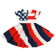 Toddler Girls Independence Day Dress – Red, White & Blue Stripes & Stars Twirl Dress (4th of July Outfit)
