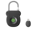 Ultra-Fast Fingerprint Cable Padlock, USB Rechargeable Biometric Security Lock for Gym Locker, Luggage & Outdoor Gear