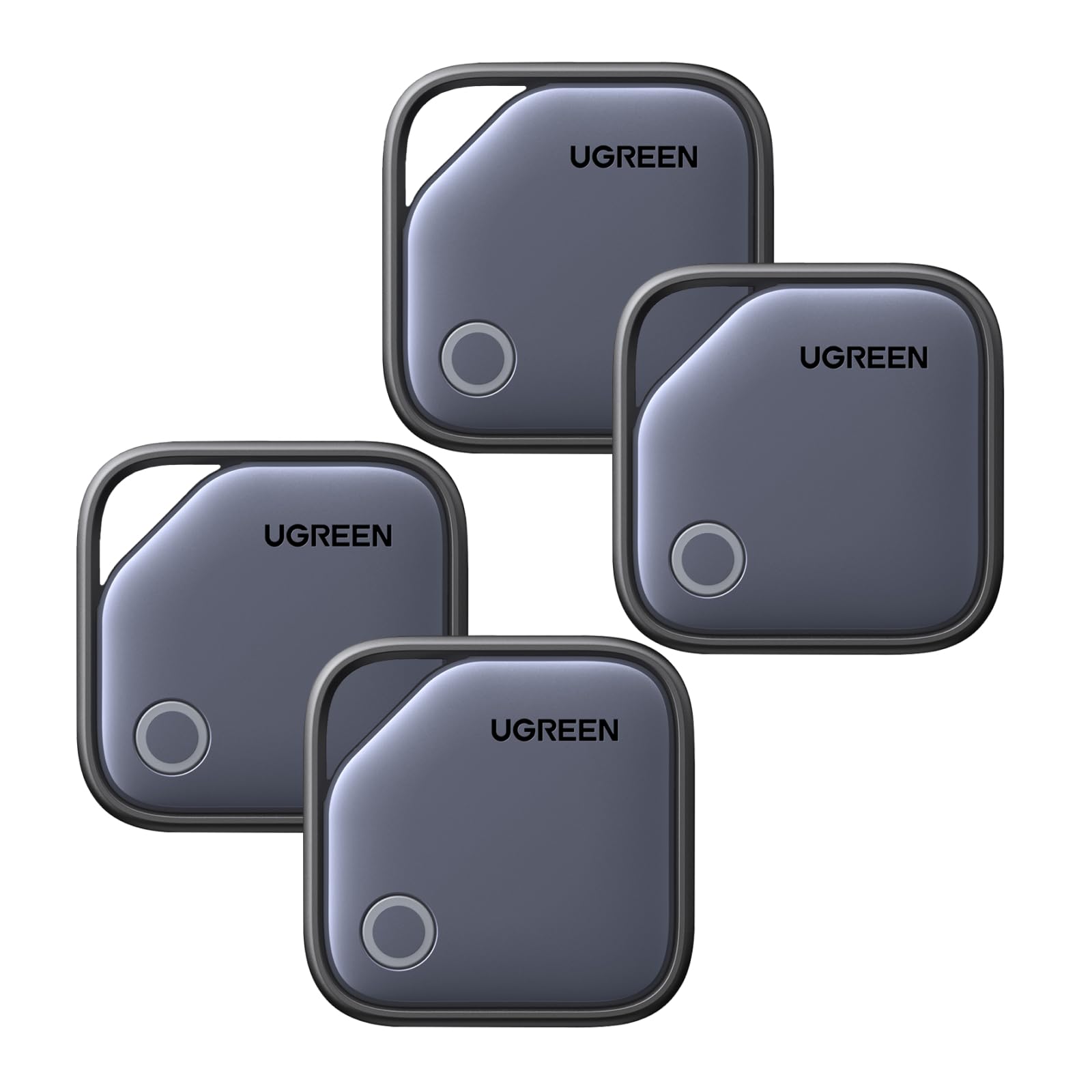 UGREEN FineTrack Air Tracker Tags (4-Pack) – Apple Find My Certified Bluetooth Item Trackers with 2-Year Replaceable Battery