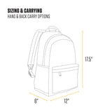 Carhartt 21L Classic Laptop Backpack – Water-Resistant Everyday Pack with 15″ Laptop Sleeve (Black)