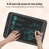 TIQUS 9.25” LCD Writing Tablet 2-Pack with Lock Screen & Stylus – Reusable Digital Drawing & Note Board (Black)