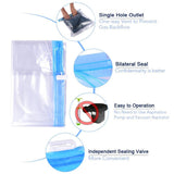 Roll-Up Vacuum Storage Bags for Travel – Compression Packing Bags Set