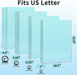 6-Pack Color View 1-Inch 3-Ring Binders