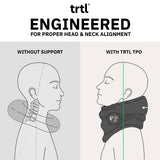 Ergonomic Travel Neck Pillow for Airplanes – Lightweight Neck Support Pillow with Patented Head Support System