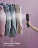 Black 3-in-1 Global Voltage Handheld Garment Steamer 100–240V Ultra-Light Travel Steam Iron with Clip Precision System