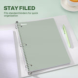 3-Pack Aesthetic College Ruled Spiral Notebooks