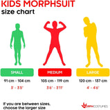 Morphsuits Skeleton Costume Kids, Black, Small