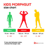Morphsuits Skeleton Costume Kids, Black, Small