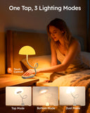 Rechargeable 3-in-1 Clip Desk Lamp – RGB Ambient Light & Adjustable Reading Light with Touch Control
