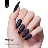 Audrey Black Gel Nail Polish – 15ml Long-Lasting UV/LED Soak Off Gel with High Gloss Finish