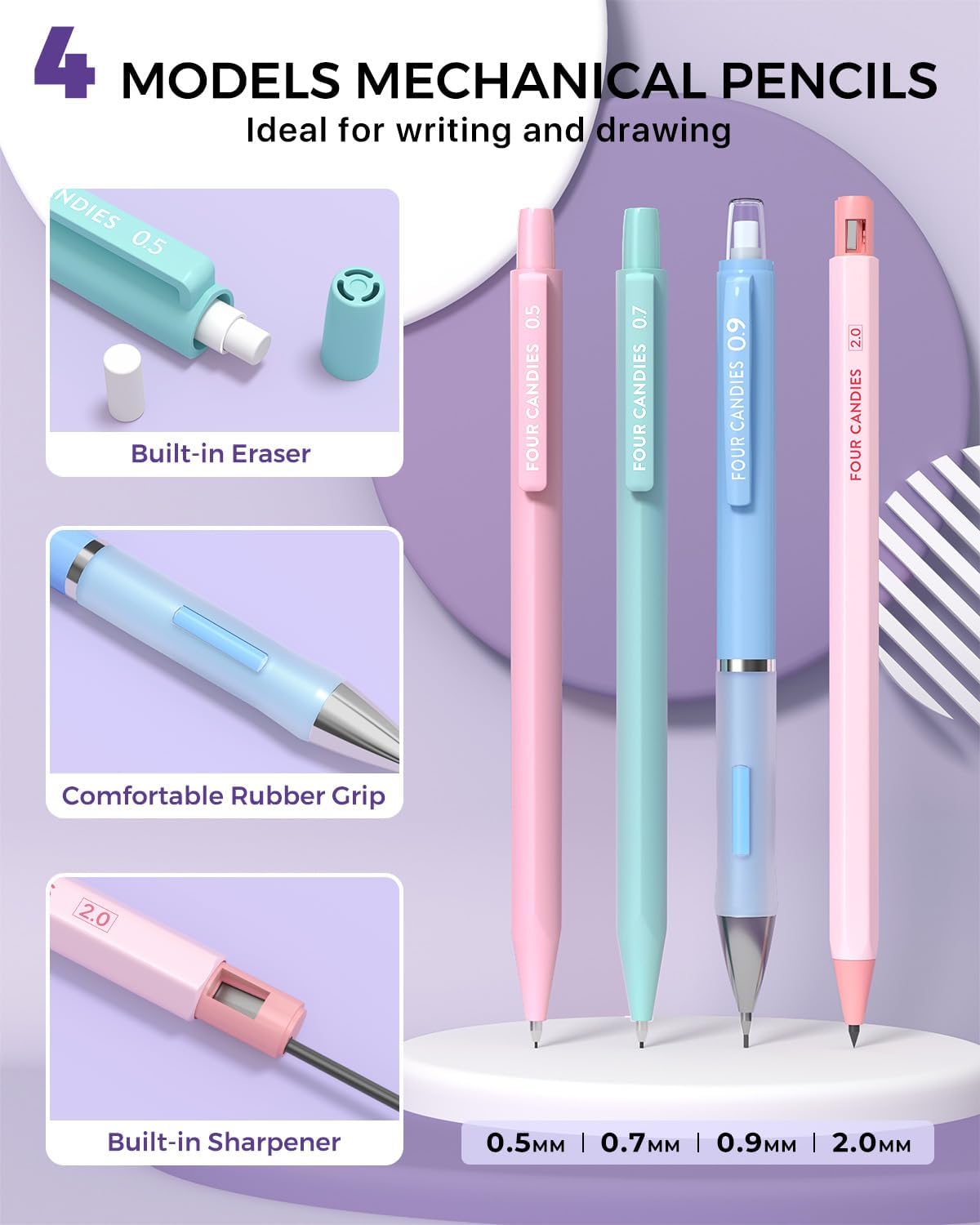 Green 36-Piece Mechanical Pencil Set with 624 Refills