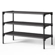 KITSURE 3-Tier Stackable Shoe Rack – Non-Woven Shelf Shoe Organizer for Closet, Entryway & Garage (27.5”, Black)