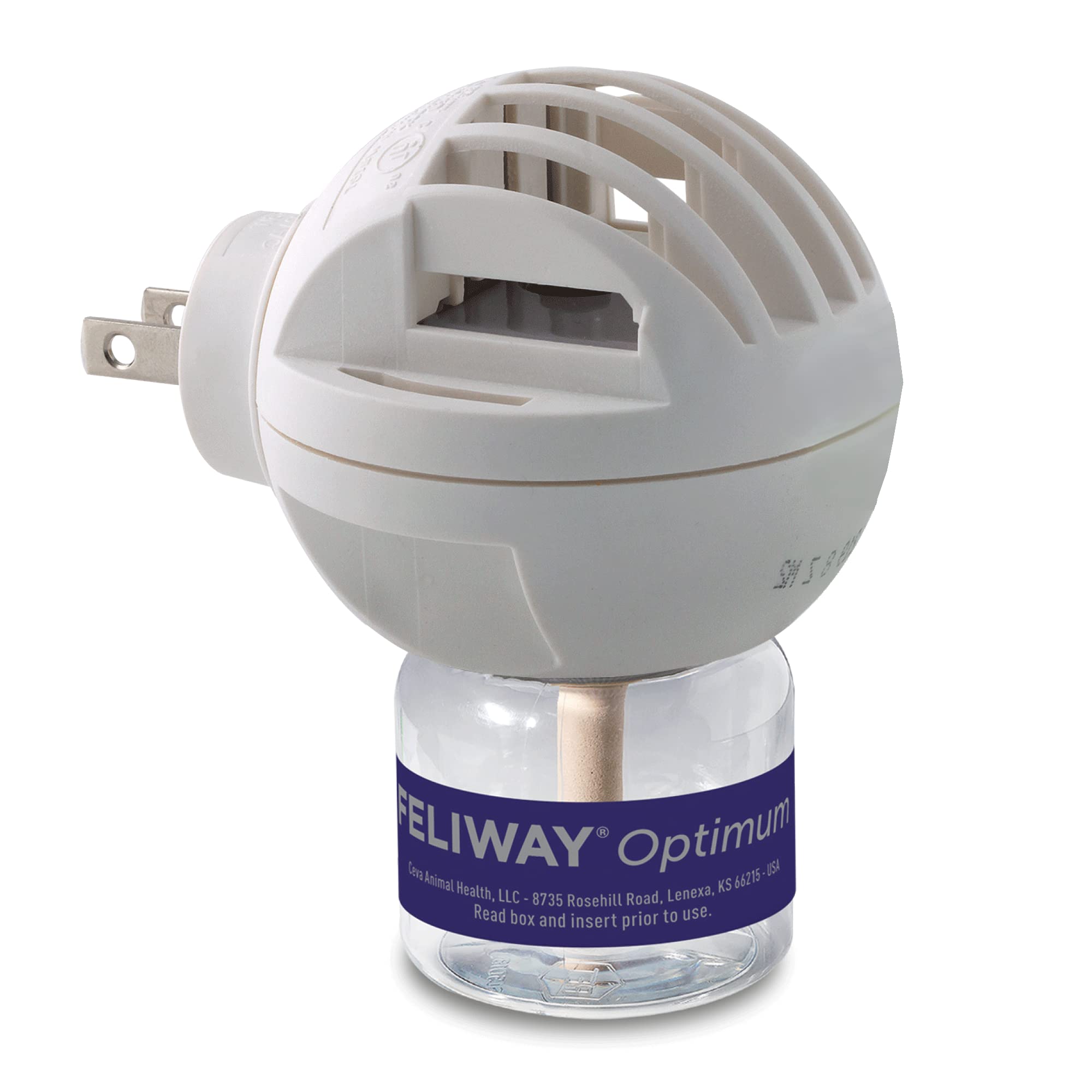 FELIWAY Optimum Cat Calming Diffuser with Advanced Pheromone Technology – Stress Relief Solution for Cats & Kittens (Up to 700 sq ft Coverage)